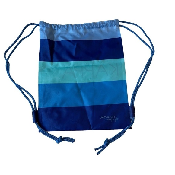 Kappa Kappa Gamma Drawstring Bag Blue by Alexandra & Company NWOT - Picture 6 of 8